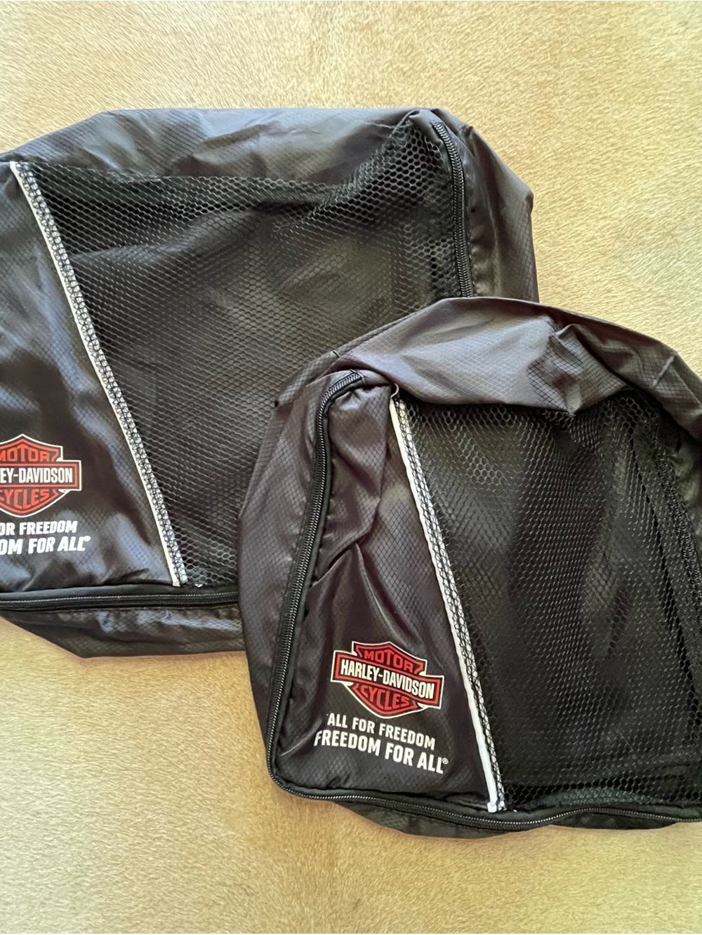 Harley Davidson Black Set Storage Bags